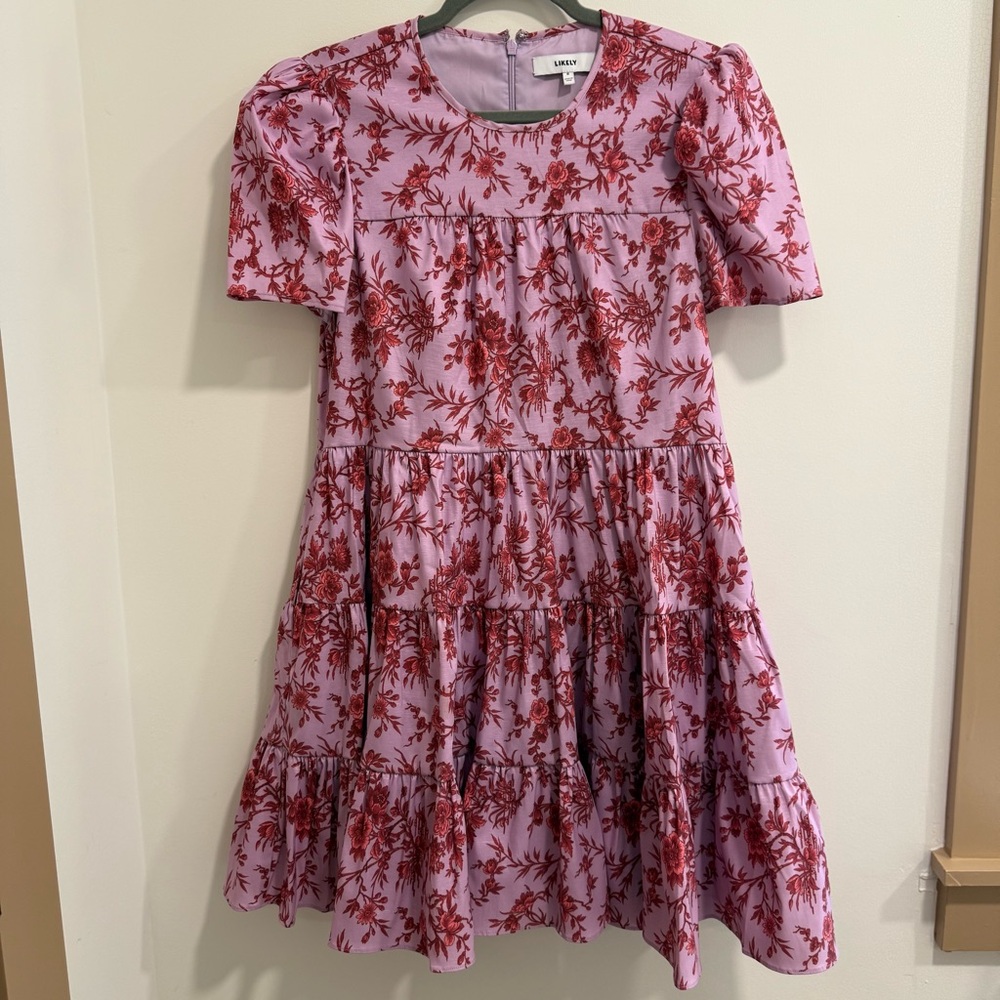 Likely River Dress in Sheer Lilac
